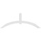 Ekena Millwork Archdale Architectural Grade PVC Gable Bracket, 108"W x 40 1/2"H x 4"D x 6"F, 9/12 Pitch GBP108X41X0406ARC00 - alternate 3